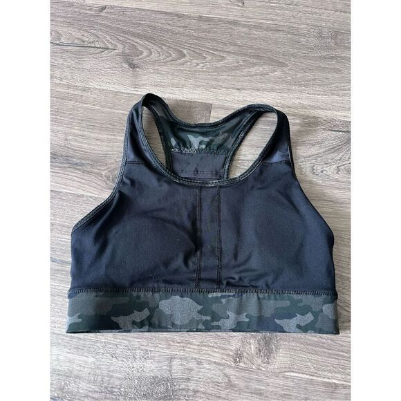 Fabletics On The Go Medium Impact Sports Bra Camo Size Medium Women's - Picture 3 of 5